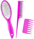 Stylemate Wig Brush Comb Set, 3pcs Professional Styling Extension Brush Kit with Travel Size for Human and Synthetic Hair Smoothing Parting Section by Stylemate