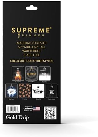 Supreme Trimmer Premium Barber Cape w/Rubber Neck | Waterproof, Polyester Cape; Salon, Barber & Home Use - Image 5