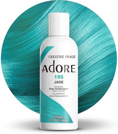 Adore Semi Permanent Hair Color, 195 Jade, 4 Fl Oz by Adore