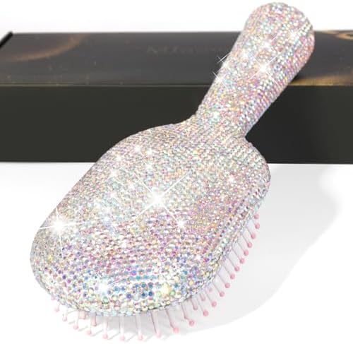 Sparkly Detangling Hair Brush for Women, Gentle for Curly & Thick Hair by Unknown
