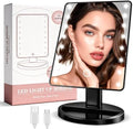 KOOKIN Makeup Mirror with Lights, Touch Stepless Dimming Desk Mirror, Black by KOOKIN
