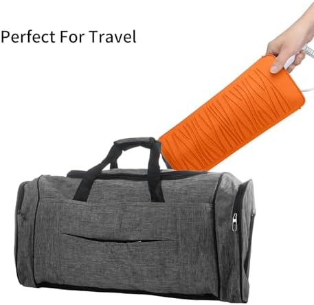 Silicone Heat Resistant Travel Pouch for Hair Styling Tools: Straighteners, Crimping Irons, Curling Wands, Flat Irons, and Waving Tools (Orange) 1 Pack - Image 7