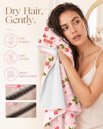 Ultra Absorbent XL Microfiber Hair Towel Wrap for Women & Girls - Image 2