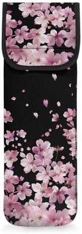 Ohuysud Cherry Blossom Neoprene Curling Iron Storage Bag Heat-Resistant Curling Iron Holder Travel Case for Straightener Pink Portable Hair Tools Storage Bag by Unknown