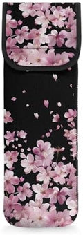 Ohuysud Cherry Blossom Neoprene Curling Iron Storage Bag Heat-Resistant Curling Iron Holder Travel Case for Straightener Pink Portable Hair Tools Storage Bag by Unknown