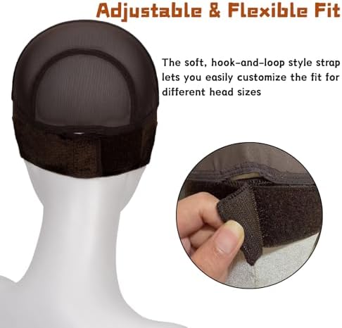 Isshin Beauty Wig Grip Cap for Glueless Wigs: Ear cutouts 11x5 Wide Lace - Image 4