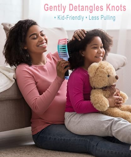 Detangling Brush for Women & Kids, Wet & Dry Hair, All Hair Types - Image 3