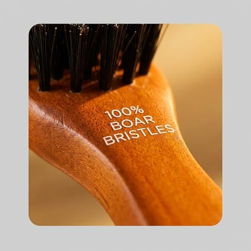 Goody Smoothing Hairbrush with Natural Boar Bristles for Frizz Control, Flyaway Control, Smooth Shiny Finish, Wooden Styling Brush for All Hair Types - Image 4