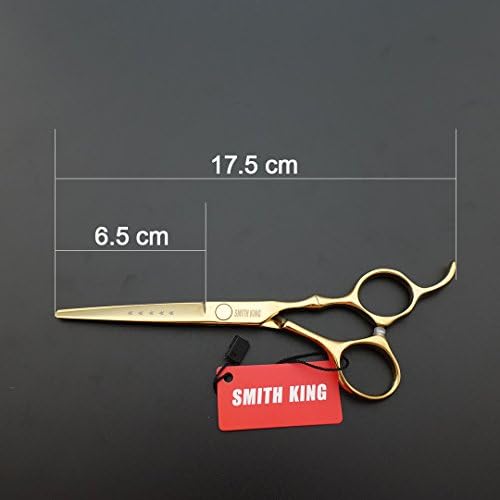 6.0 Inches Professional hair cutting thinning scissors set with razor (Gold) - Image 6