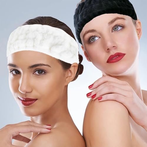 LAPOHI 3 Pack Modern Microfiber Facial Headbands for Washing Face, Makeup & Spa - Skincare & Towel Headbands for Women & Girls - Image 5