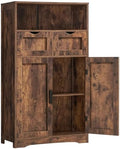 Iwell Bathroom Storage Cabinet with 2 Drawers, Small Kitchen Pantry Cabinet by IWELL