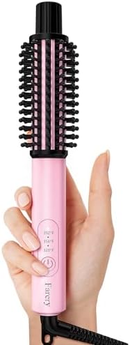 Farery Mini Thermal Brush 1 Inch, Touch-ups, Heated Round Curling Iron by FARERY