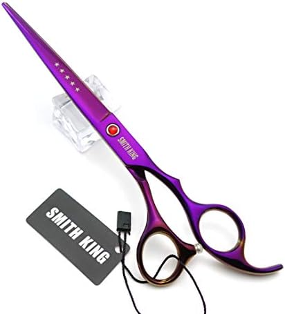7.0 Inches Professional Hair Cutting thinning Scissors Set with Razor (Violet) - Image 5