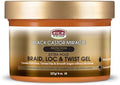 African Pride Black Castor Miracle Extra Hold Braid, Loc, Twist Gel - Extreme Hold Braiding Hair Gel, Edge Control & Tames Frizz, No Flake | Natural Ingredients, Coconut Oil | 8oz by AfricanPride
