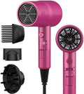 AINA Hair Dryer with Diffuser,Comb Full-Featured Blow Dryer 110V(Neon Pink) by Aina
