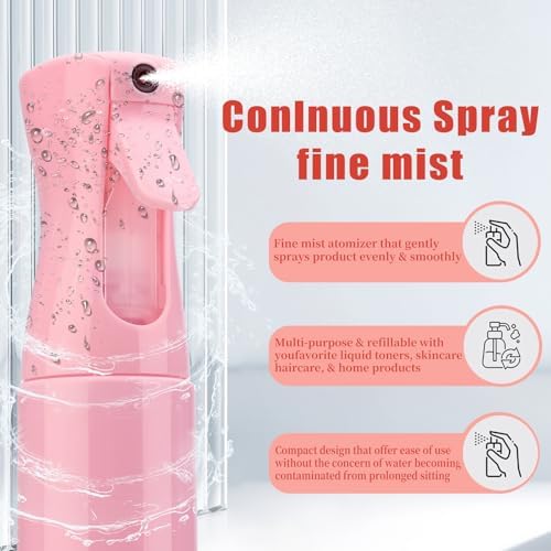 Detangling Brush,1 Pack Detangler Brush and 1 Pcs water spray bottle, Gentle & Effective Detangling on Wet or Dry Fragile Hair Types,Ultra-light, Detangling Brsuh ventilated and antistatic hairbrush - Image 2