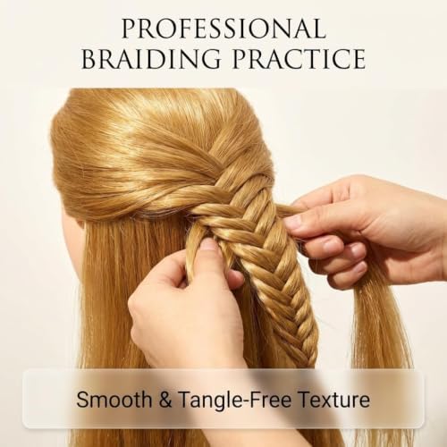Mannequin Head 80％ Real Human HairTraining Head - Image 4