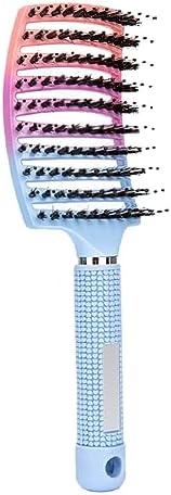 Magical Ultra Detangling Brush for Wet or Dry Hair, Detangler Brush, Fast Drying Styling Massage Hairbrush for Men, Women and Kids (Rainbow-A) by Heubek