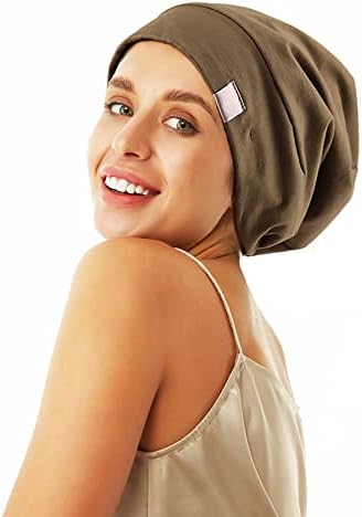Beanie Sleep Hats Bonnet for Women Girls Curly Frizzy Hair Cover - Image 2