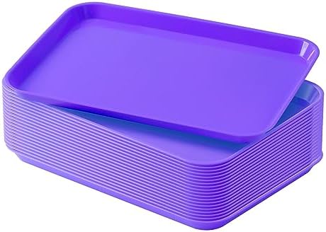JMU 20 Pcs Purple Dental Procedure Trays Flat Trays Size B 13.25" X 9.75" by JMU