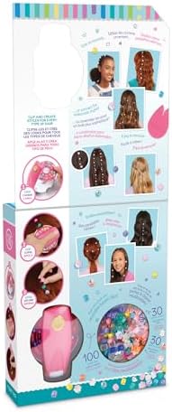 Snap N' Glam Hair Styling Set - Create Unique Styles with 100 Reusable Bead Clips, Gems & Accents - Great for All Hair Types - Easy to Use, Remove, and Reuse - Fun Gift for Girls Ages 8+ Make it Real - Image 5