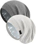 ZHENSILK Silk Bonnet for Sleeping Women, Adjustable Silky Satin Lined Sleep Cap, Silk Hair Wrap Slouch Beanie Hat by ZHENSILKFocusonhaircare