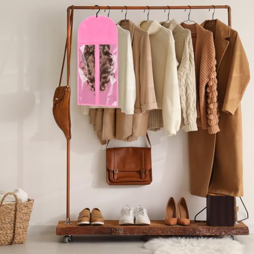3 Pcs Wig Storage, Wig Bags Storage with Hanger, Hair Extension Holder - Image 6