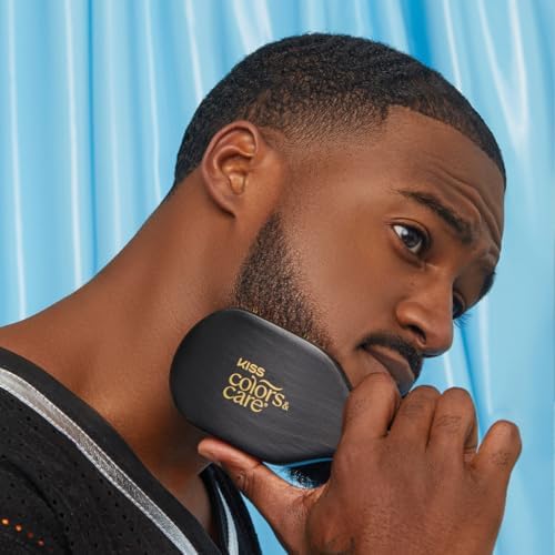 KISS COLORS & CARE 360° Power Wave Premium Brush - Medium Soft, High-Density Boar Bristles for Deep Waves, Shed-Free, Comfortable Grip for Easy Styling, Black - Image 5