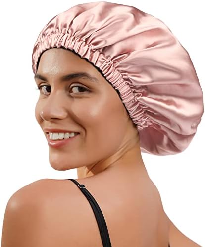 YANIBEST Satin Bonnet for Sleeping Women Men, Adjustable Hair Bonnet - Image 5