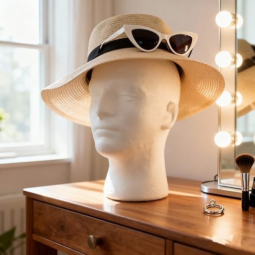 Male Foam Mannequin Head Model Hat Wig Jewelry Holder - Image 5
