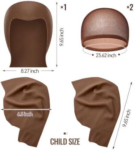 Leelosp Latex Bald Cap Kit for Adults Wig Cap Spirit Gum Kit - Image 2