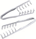 2-in-1 Texture Comb, Volumizing Wide & Fine-Toothed Hair Comb - Anti-Frizz Fluffy Styling Tool for Men Women, Portable Lightweight Design with Non-Slip Grip, Suitable for All Hair Types (2 Pack, Grey) by YRAKOZIN