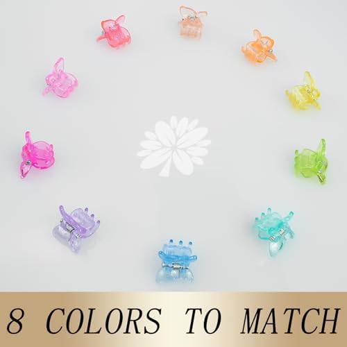 KANPRINCESS 50PCS Mini Claw Clips Small Hair Accessories With Fancy Box, Flower Clips for Women And Girls Cute And Sweet Gift Set(SET11) - Image 4