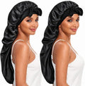 DEMAZALO Silk Long Bonnet for Braids & Curly Hair, Silk Satin Bonnet for Sleeping, Extra Large Bonnets for Women Braid by Demazalodirect