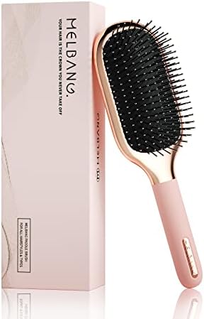 Melbang Hair Brush for Thick Curly Thin Long Short Wet or Dry Hair Adds Shine and Makes Hair Smooth Hair Comb Paddle Hair Brush for Men Women Kid by melbang