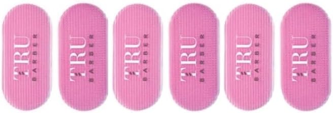 TRU BARBER Hair Grippers for Men and Women 6pcs Bundle - Salon and Barber, Hair Clips for Styling, Sectioning, Cutting and Coloring, Nonslip Grips, Hair holder (Pink) by TRUBARBER
