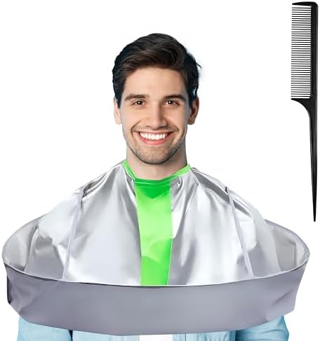 Hair Cutting Capes for Adults, Professional Haircut Cape Umbrella Waterproof Salon Barber Cape Hairdressing Apron, with 1PCS Black Comb by Wsevinn