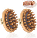 2PCS Meridian Massage Brush,Gua Sha Tool,Body Massage Brush,Wood Therapy Massage Tools, Meridian Brush for Belly,Body Sculpting Tools,Guasha Brush, Wooden Massage Tools,按摩梳, 经络刷 by CraftedforYourComfort