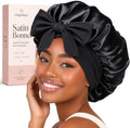 Silk Satin Hair Bonnet for Sleeping Women with Adjustable Tie by Originbuty