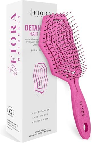 Fiora Naturals Detangling Hair Brush for Women, Detangler Hair Brush, Pink by FioraNaturals