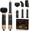 RUCHA 6 in 1 Hair Dryer Styler, Hot Air Brush Blow Dryer & Air Curler Set by RUCHA