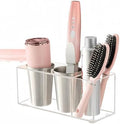 Hair Tool Organizer, Acrylic Hot Tools Organizer with 2 Stainless Steel Cups, Hair Tool Holder Wall Mount & Countertop for Dryer, Curling Iron & Brushes for Bathroom Vanity CHOCHOYAH by Chochoyah