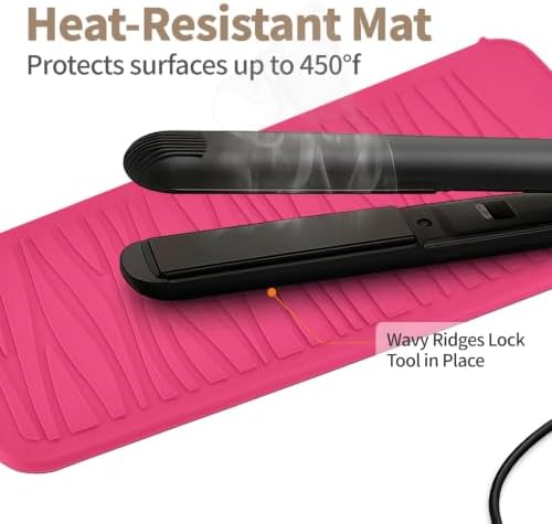 2 Pack Silicone Heat Resistant Travel Pouch for Straighteners, Crimpers, Curling Wands, Flat Irons and Hot Hair Styling Tools - Image 6