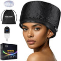 Hair Steamer for Deep Conditioning: Heat Cap with 118" Power Cord 10-Level Fast Heating & 3 Timer Settings for Natural Black Hair Thermal Steam Cap for Deep Conditioner Treatments by SUNCANDXY