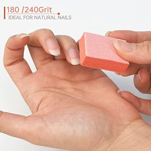 Maryton Mini Nail Buffer Blocks - 180/240 Grit for Natural Nails, 50 PCS - Image 4