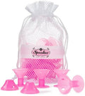 Spoolies Original Hair Curlers, Heatless Silicone Rollers for Natural Hair, Hair Extension plus Wigs, Made in USA, Patented (Playful Pink) by Spoolies