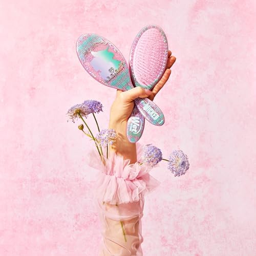Wet Brush Original Detangler Hair Brush Friendship (Wicked For Good) Kit - IntelliFlex Bristles - Detangling Brush Glides Through Tangles For All Hair Types (Wet & Dry) - 1 Brush & 1 Scrunchie - Image 2
