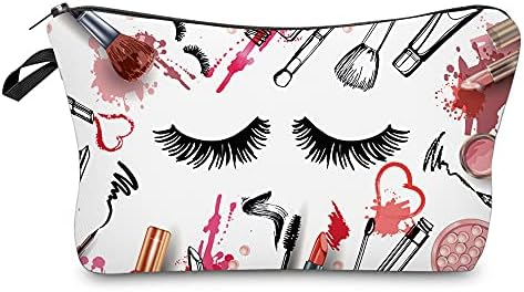 Deanfun Makeup Case Small, Cosmetic Zipper Bag Waterproof for Purse Mini, Women Cute Traveling Accessories Pouch for Ladies Thanksgiving Gifts(D2-55243) by Deanfun
