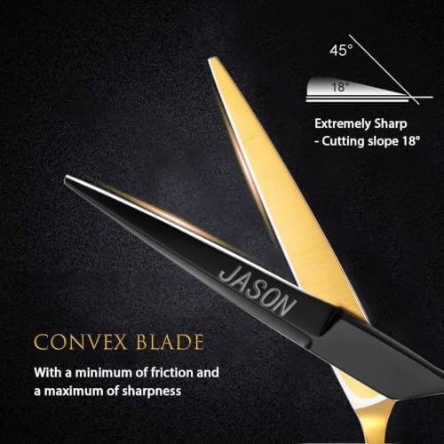 JASON Hair Cutting Scissors Shears - 6" Professional Blending Texturizing - Image 2
