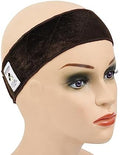 YANTAISIYU 1 Piece Wig Grip Headband Non-slip Scarf Adjustable Wig Grip Band for Women Wigs (Dark Brown) by YANTAISIYU